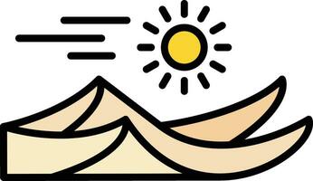 Wüste Sand Vektor Symbol