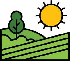 lantbruk landskap vektor ikon