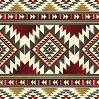 einheimisch Muster amerikanisch Stammes- indisch Ornament Muster geometrisch ethnisch Textil- Textur Stammes- aztekisch Muster navajo Mexikaner Stoff nahtlos Vektor Dekoration Mode