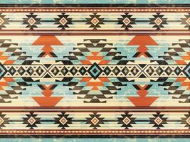 inföding mönster amerikan stam- indisk prydnad mönster geometrisk etnisk textil- textur stam- aztec mönster navajo mexikansk tyg sömlös vektor dekoration mode