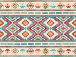 einheimisch Muster amerikanisch Stammes- indisch Ornament Muster geometrisch ethnisch Textil- Textur Stammes- aztekisch Muster navajo Mexikaner Stoff nahtlos Vektor Dekoration Mode