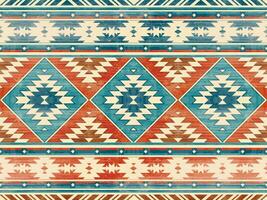 einheimisch Muster amerikanisch Stammes- indisch Ornament Muster geometrisch ethnisch Textil- Textur Stammes- aztekisch Muster navajo Mexikaner Stoff nahtlos Vektor Dekoration Mode