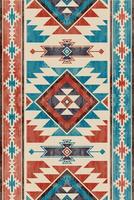 inföding mönster amerikan stam- indisk prydnad mönster geometrisk etnisk textil- textur stam- aztec mönster navajo mexikansk tyg sömlös vektor dekoration mode