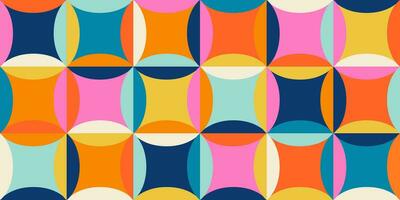 geometrisch minimalistisch Mosaik nahtlos Muster. abstrakt Vektor zum Netz Banner, Geschäft Präsentation, Marke, Karte, Einladung, Poster, Abdeckung, Textil- drucken.
