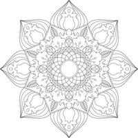 Vektor abstrakt Mandala Muster. Design zum ein Hintergrund Farbe Hemd und Fliese Aufkleber Design, Färbung Buch Spitze Muster das Tätowierung. Mandala. Mandala Färbung Seiten. Blume Mandala. Färbung Seiten