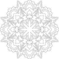 Vektor abstrakt Mandala Muster. Design zum ein Hintergrund Farbe Hemd und Fliese Aufkleber Design, Färbung Buch Spitze Muster das Tätowierung. Mandala. Mandala Färbung Seiten. Blume Mandala. Färbung Seiten