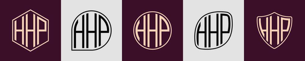 kreativ einfach Initiale Monogramm hp Logo Entwürfe. vektor