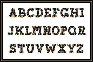 vielseitig Sammlung von Schädel Alphabet Briefe zum verschiedene Verwendet vektor