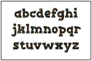 vielseitig Sammlung von Schädel Alphabet Briefe zum verschiedene Verwendet vektor