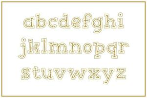 mångsidig samling av skalle alfabet brev för olika användningar vektor