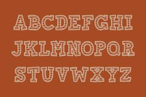 mångsidig samling av kaka alfabet brev för olika användningar vektor