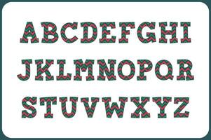 mångsidig samling av prydnad alfabet brev för olika användningar vektor