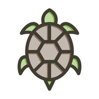 sköldpadda vektor tjock linje fylld färger ikon för personlig och kommersiell använda sig av.