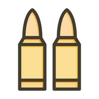 ammunition vektor tjock linje fylld färger ikon för personlig och kommersiell använda sig av.