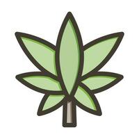 Cannabis Vektor dick Linie gefüllt Farben Symbol zum persönlich und kommerziell verwenden.
