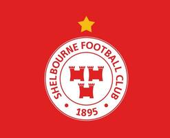 shelbourne Verein Logo Symbol Irland Liga Fußball abstrakt Design Vektor Illustration mit rot Hintergrund