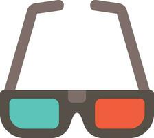 Vektorsymbol für 3D-Brille vektor