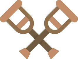 Krücke Vektor Symbol