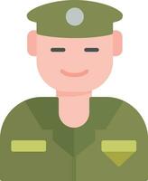 armén soldat vektor ikon