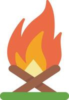 Lagerfeuer-Vektor-Symbol vektor