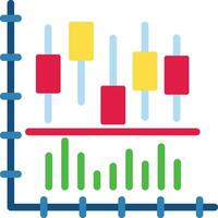 Leuchter Diagramm Vektor Symbol