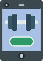 Fitnessstudio App Vektor Symbol