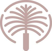 Palme Jumeirah Vektor Symbol