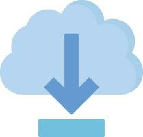 Cloud-Download-Vektorsymbol vektor