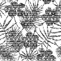 Nahtloses exotisches Muster mit tropischen Anlagen. vektor
