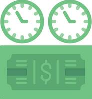 Zeit basierend Zahlung Vektor Symbol