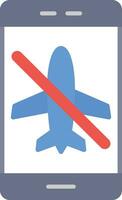 Flugzeug Modus inaktiv Vektor Symbol