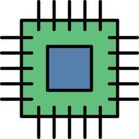 mikroprocessor vektor ikon