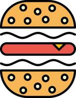 Burger Sandwich Vektor Symbol