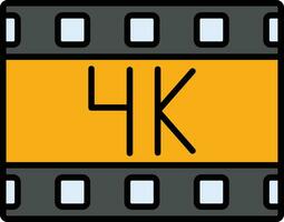 4k Film Vektor Symbol