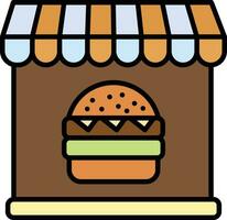 Burger Geschäft Vektor Symbol