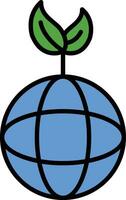 Grün Planet Vektor Symbol