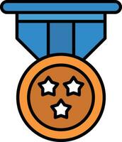 Bronze- Medaille Vektor Symbol