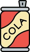 cola kan vektor ikon