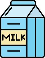 mjölk låda vektor ikon