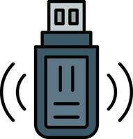 USB W-lan Vektor Symbol