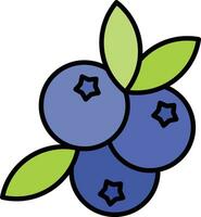 Blaubeer-Vektor-Symbol vektor