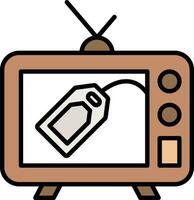 tv försäljning vektor ikon