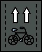 Radweg-Vektorsymbol vektor