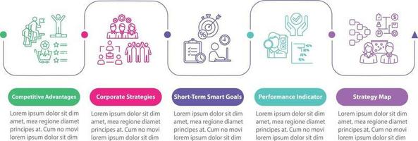 erfolgreiche Business-Vektor-Infografik-Vorlage vektor