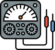 Voltmeter-Vektorsymbol vektor