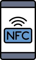 nfc vektor ikon