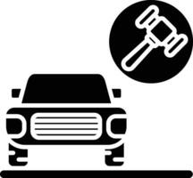Auto Versteigerung Vektor Symbol