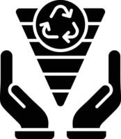 Abfall Hierarchie Vektor Symbol