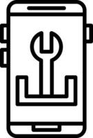 App Fehlerbehebung Vektor Symbol Design