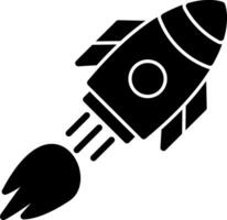 Raketenvektor-Icon-Design vektor